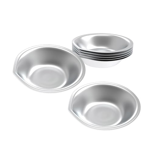 6pcs Edelstahl Kleine Runde Farbmischtabletts Leicht Geeignet Für Komfortable Verwendung In Art Studios Art Lovers Maltestudio Vorräte von Zkydhbd