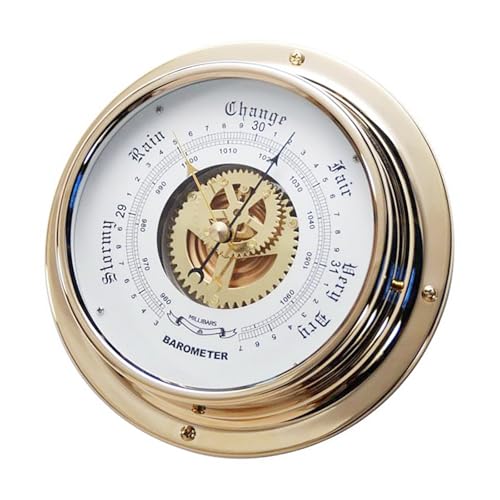 Barometer aus Messing, 180 mm Durchmesser, Maritimes Barometer für Segelschiff, Wetterinstrument, Marine-Wetterstationen, Wandmontage, Barometer Barometer aus Messing, 180 mm Durchmesser, Maritimes Barometer für Segelschiff, Wetterinstrument, Marine-Wetterstationen, Wandmontage, Barometer von Zkydhbd