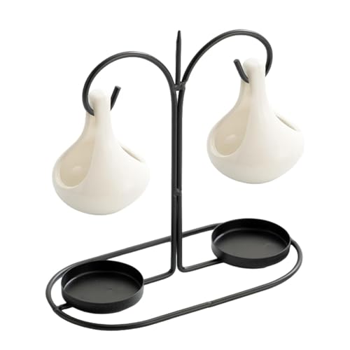 Doppelkeramik Töpfe Ölbrenner Diffusor Teelight Kerzenhalter Für Aromatherapien Und Heimdekore Mit Hängenden Design von Zkydhbd