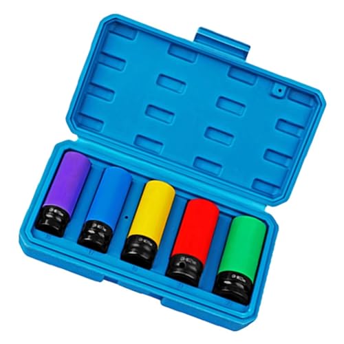Dünner Sockel Set Für Die Automobilanwendung Mit Speicherbox Enthalten 1/2 "Antriebsanträge Impacts Lugs Nussrad Beschützer Mehrfachgröße Kit von Zkydhbd