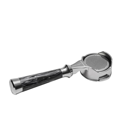 Edelstahl Espresso Portafilter Mit Holzgriff Bodenloser Kaffeemaschine Filterkorb Café Shop Ausrüstung von Zkydhbd