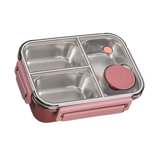 Edelstahl Mahlzeitenbox Leck Proof Lagerbehälter Mit Fächern Tragbares Geschirr Für Schule Und Picknicks Edelstahl Mahlzeitenbox Leck Proof Lagerbehälter Mit Fächern Tragbares Geschirr Für Schule Und Picknicks von Zkydhbd