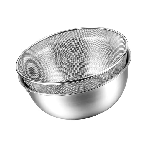 Edelstahlkolander Mit Mixing Bowl Mehrzweckküchenkorb Zum Waschen Von Obst Oder Entwässerung Pasta Edelstahlkolander Mit Mixing Bowl Mehrzweckküchenkorb Zum Waschen Von Obst Oder Entwässerung Pasta von Zkydhbd