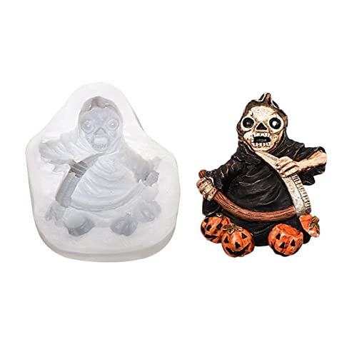 Halloween Kuchenform Silikonmaterial Formbackform Schokoladenform Süßigkeiten Formformen Fondantform Backwerkzeuge 3 Stile von Zkydhbd