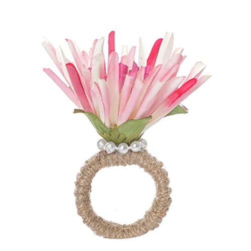 Handgefertigte Blumen Kerzenlicht Abendessen Serviette Buckle Natural Dinner Tische Für Weihnacht Bankettparty von Zkydhbd