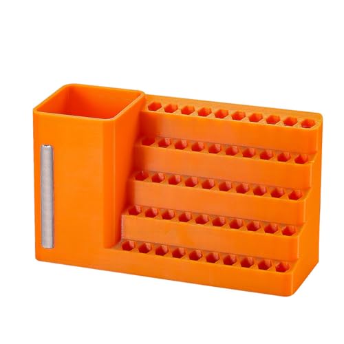 Hexagonaler Bitspeicherbehälter Mit Abgestuften Gittersystemen 1/4 Zoll Apertures ABS Kunststoff Konstruktion Space Effizienter Werkzeugmanagement Fall Nonslip Screvers Bit Container von Zkydhbd