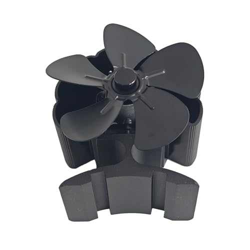 Hitzebetriebener Kaminofenventilator aus Aluminium, 5 Blätter, für Holzofen, zirkulierende, warme Kamine, Ventilator Hitzebetriebener Kaminofenventilator aus Aluminium, 5 Blätter, für Holzofen, zirkulierende, warme Kamine, Ventilator von Zkydhbd