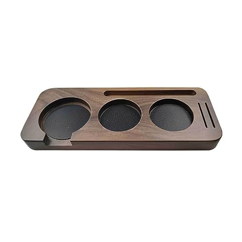 Holzkaffeefilter Manipulationshalter Espresso Kaffeestech Tablett 51/58mm Kaffeemaschine Basis Rack Coffee Accessoires von Zkydhbd