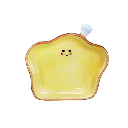 Keramik Tauchplatte Cartoon Croissants Brotform Gewürztiskussion Mikrowelle Safe Snacks Für Dessertgewürz von Zkydhbd
