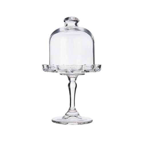 Klassische Klarglasgebäckplatte Mit Footed Design Und Kuppelabdeckung Für Hochzeitsfeiern Und Home Entertaining Glass Servingplatte Klassische Klarglasgebäckplatte Mit Footed Design Und Kuppelabdeckung Für Hochzeitsfeiern Und Home Entertaining Glass Servingplatte von Zkydhbd