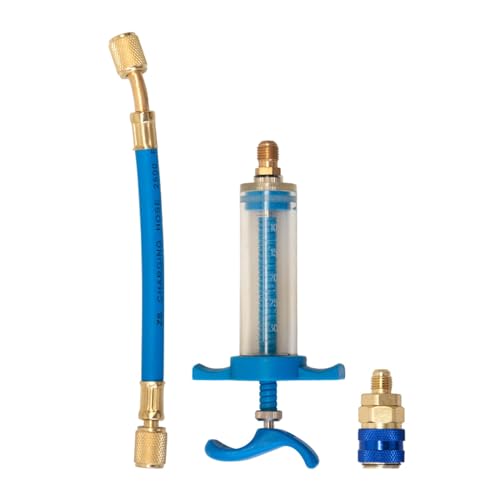 Klimaanlage Injections Dye Injections Tool 30 1 Unze 1/4 "reine Flüssigkeitsölkühlmittelfüllrohrölfärbeminjektor von Zkydhbd