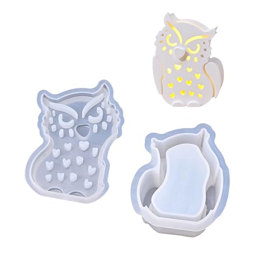 Kreative Eule Thematische Silikon Crafting Schimmelpilze Hohldesigns Eulenformen Für Anpassbare Lampenschirme Und Dekorative Stücke Lampen Schatten Silikonform Kreative Eule Thematische Silikon Crafting Schimmelpilze Hohldesigns Eulenformen Für Anpassbare Lampenschirme Und Dekorative Stücke Lampen Schatten Silikonform von Zkydhbd
