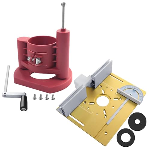 Router Lift Basis Klemme Routertisch Hebssystem Basislegierung Router Lift Für Router Tischsäge Einsatz Basis Aluminium Legierungshebegerät von Zkydhbd