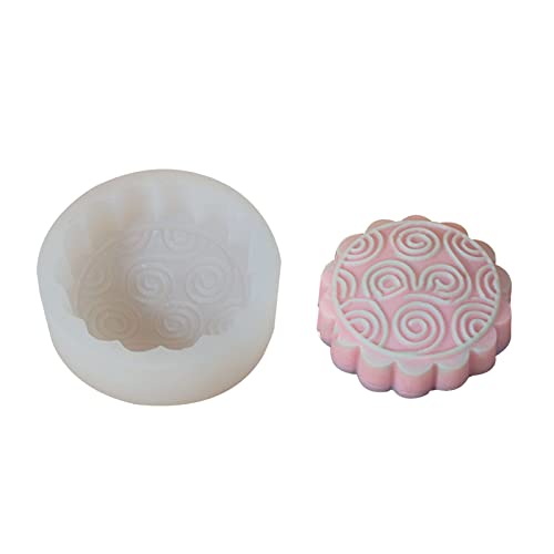 Rundes Muster Silikonform Form Seifenform Für Kuchen Muffin Gelee Mit Schokolade Making Formenform von Zkydhbd
