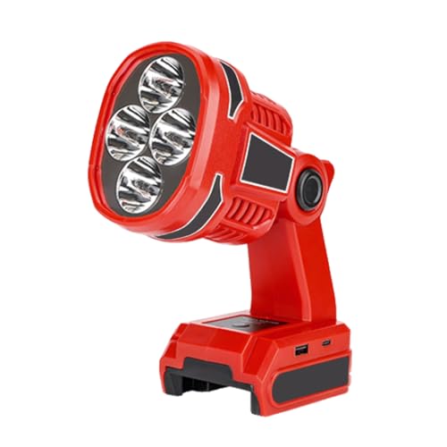Schnurlose LED Arbeit Licht 12W LED Taschenlampe Für 18 V-20 V Batterie Outdoor Outdoor Flood Lighting Camping Lampenzubehör Camping Und Wanderlicht von Zkydhbd