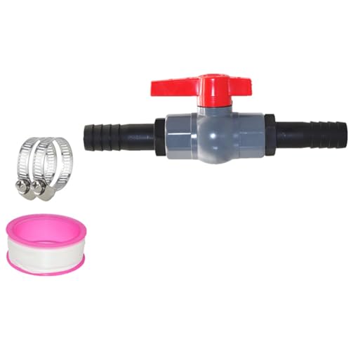 Zkydhbd Schwere Kunststoffkugelventile 40 Mm Interner Gewinde 32 Mm Schlauchanschluss Aquarien Teichsysteme PVC Kugelventile Mit Schlauchklemmen von Zkydhbd