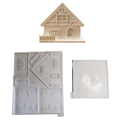 Silikongussformen Hausform Tisch Ornament Formen Handherstellung Accessoires Für Kreative Hausform Kerzenhalter Kunst Und Handwerksbedarf von Zkydhbd
