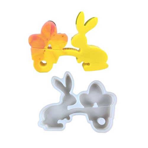 Stilvolle Kaninchen Und Eier Figuren Schimmel Einfache Release Kaninchen Eier Tischplatten Ornamente Schimmel Für Handwerksbegeisterte Kunst Und Handwerksbedarf von Zkydhbd