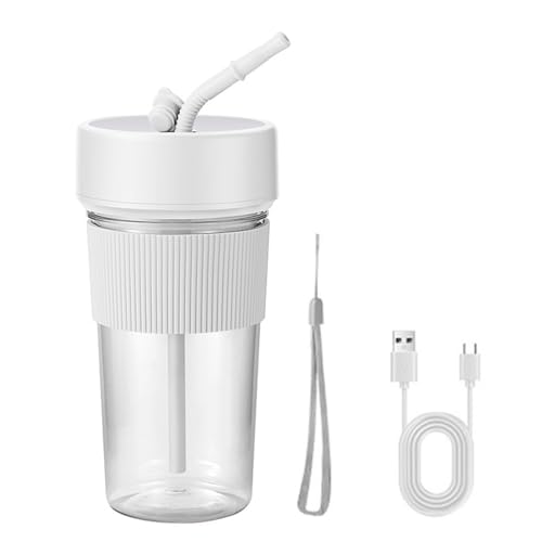 Tragbarer Entsafterbecher Tragbarer Mixer Mit Strohfruchsaftfruchtmixer Elektrischer Shake Cup Netter Mix von Zkydhbd