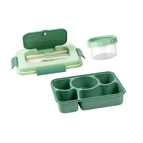 Tragbarer Mittagessenhalter Mit Separaten Lebensmittelfächern Suppenschüssel Utensilien Mikrowelle Safe Mahlzeitenvorbereitung Behälter Microwave Safe Lebensmittellager Mit Dichtungsdeckel von Zkydhbd