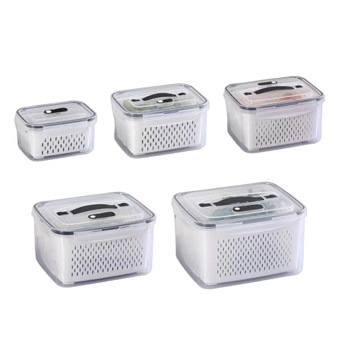 Vielseitige Obst Und Salat Schlucker Set Practical Kitchen Storage Box Mit Colanders Stapelbaren Erhaltungsorganisatoren Vielseitige Obst Und Salat Schlucker Set Practical Kitchen Storage Box Mit Colanders Stapelbaren Erhaltungsorganisatoren von Zkydhbd