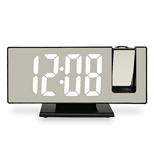 Wecker Mit Spiegel Und Projektion LED Digitale Takttemperatur Snooze Taktalarmeinstellung Für Schlafzimmer Bett Wecker Mit Spiegel Und Projektion LED Digitale Takttemperatur Snooze Taktalarmeinstellung Für Schlafzimmer Bett von Zkydhbd