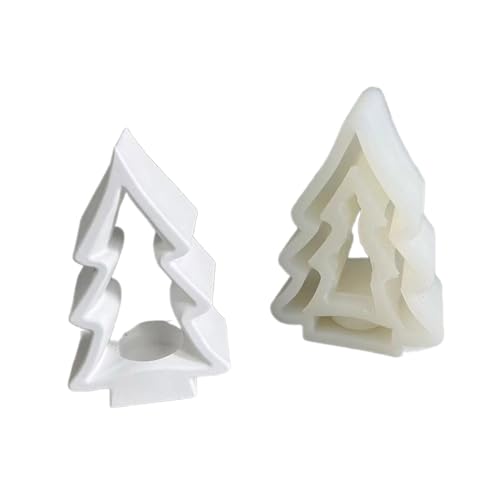 Weihnachtsbaum Silikonform Epoxidharzform Kerzenhalter Formen Tisch Ornament Making Werkzeug Zum Herstellen Von Handwerks Epoxidharzformen Silikon Einzigartig Für Anfänger von Zkydhbd
