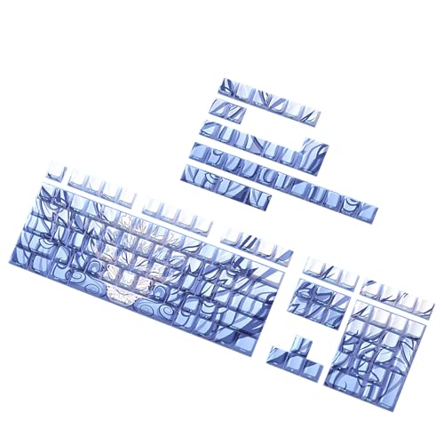 Zkydhbd 136PCS Schlüsselkaps Transucent Dragon Theme Side Gravur Backlights Keycap Für Mechanische Tastatur Orlong Thema PBT Tastatur Set Set von Zkydhbd