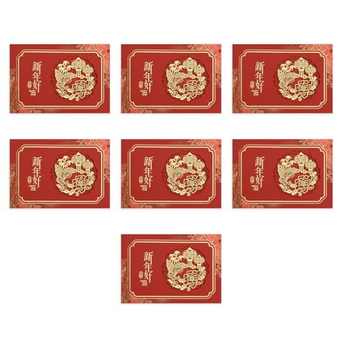 Zkydhbd 7PCS 3D Popup Chinesische Neujahrskarten 2025 Jahr Der Snake Neujahr Grußkarten Für Familienfreunde Kinder von Zkydhbd