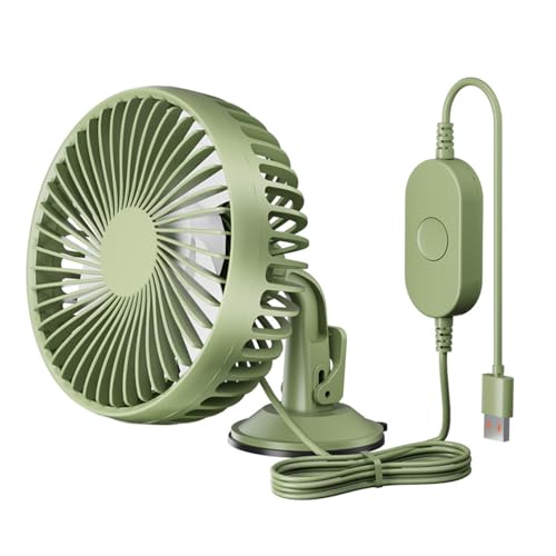 Zkydhbd Auto Lüfter USB 5V DREI Geschwindigkeitskontrolle Tragbarer Saugnapfbecher Einzelner Tragbarer 360 Grad Kühllüfter Für Büro. Verwenden Sie Ruhiges Noise Auto von Zkydhbd