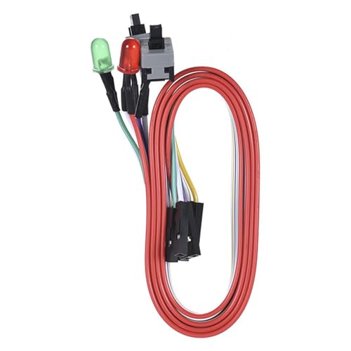 Zkydhbd Desktop Stromreset Schalter Kabel 26 Zoll LED Kabel Für Computerhülle Motherboards LED Stromkabel von Zkydhbd