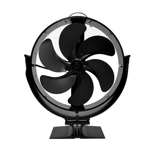Zkydhbd Effizienter Wärmeverteilungsventilator, 6 Flügel, wärmebetriebener Ofenventilator mit Abdeckung, spart Brennstoffe, bleibt warm, ruhig Zkydhbd Effizienter Wärmeverteilungsventilator, 6 Flügel, wärmebetriebener Ofenventilator mit Abdeckung, spart Brennstoffe, bleibt warm, ruhig von Zkydhbd