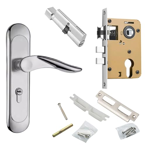 Eingangstürgriff Mit Schloss Und Wichtigen Sicherheitshebeln Handlungs Ersatz Antitheft Hardware Teile Edelstahl Innentür Schloss Ersatz Wasserdicht Und Antirust von Zkydhbd