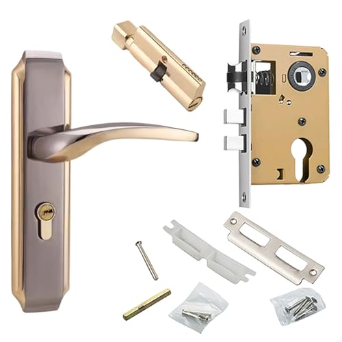 Eingangstürgriff Mit Schloss Und Wichtigen Sicherheitshebeln Handlungs Ersatz Antitheft Hardware Teile Edelstahl Innentür Schloss Ersatz Wasserdicht Und Antirust von Zkydhbd
