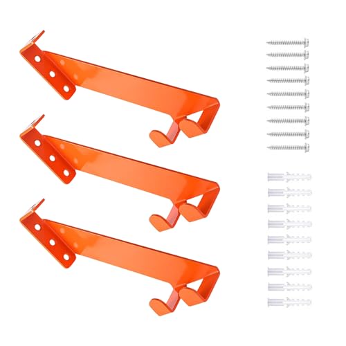Zkydhbd Einstellbare 3 Positionskettensägen Wandhaken Organisatoren Halterung Metallkonstruktion Unterstützt Elektrische Sägen Gartenausrüstung Hängende Kettensägen Wandhalterung von Zkydhbd