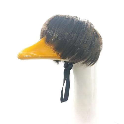 Zkydhbd Fun Pet Perücken Gänse Puff Geschnitten Frisur Haarstück Duck Kopfbedeckung Für Fotoshootings Und Festivalfeier Party Gänse Bob Wigs von Zkydhbd
