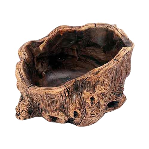 Zkydhbd Garten Vintage Wood Look Blumentöpfe Imitation Pflanzer Verbesserung Der Schönheit Der Pflanzen Für Sukkulenten Die Natürliche Ästhetische Baumstümpfe Verbessern von Zkydhbd