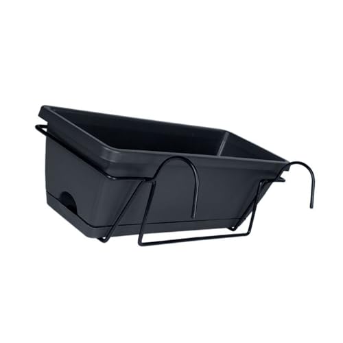 Zkydhbd Moderne Mittlere Kunststofftöpfe Mittlere Dekorative Blumentöpfe Mit Rack Und Tablett Für Innengüte Pflanzenanlagenhalter von Zkydhbd