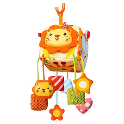 Zkydhbd Multifunktionaler Kinderwagen Winde Chimes Spielzeug Mit Gewebehalter Design Sounds Visuelle Stimulation Rassel Spielzeug Für Baby Kinderbett Kinderwagen Glocken Für Babys von Zkydhbd