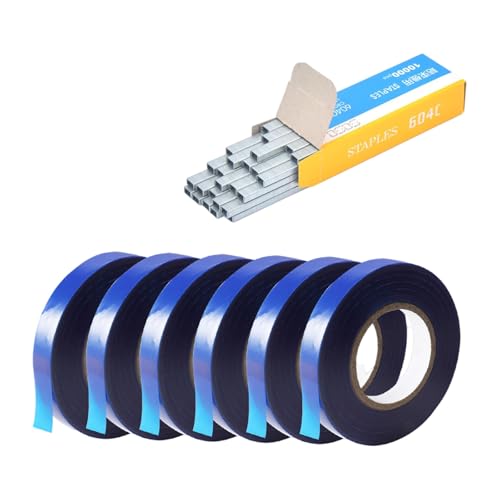 Zkydhbd Pflanzenzweigband Handbindung Bindungswerkzeuge Mit 1Box Grundnadelstift Für Gartenbindmaschinen Anlagen Krawatten Klebeband Zkydhbd Pflanzenzweigband Handbindung Bindungswerkzeuge Mit 1Box Grundnadelstift Für Gartenbindmaschinen Anlagen Krawatten Klebeband von Zkydhbd