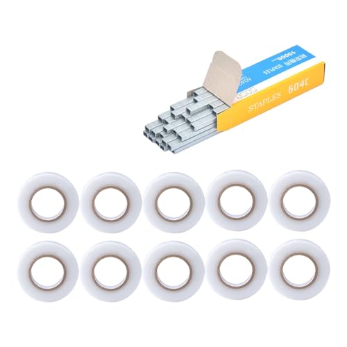 Zkydhbd Pflanzenzweigband Handbindung Bindungswerkzeuge Mit 1Box Grundnadelstift Für Gartenbindmaschinen Anlagen Krawatten Klebeband Zkydhbd Pflanzenzweigband Handbindung Bindungswerkzeuge Mit 1Box Grundnadelstift Für Gartenbindmaschinen Anlagen Krawatten Klebeband von Zkydhbd