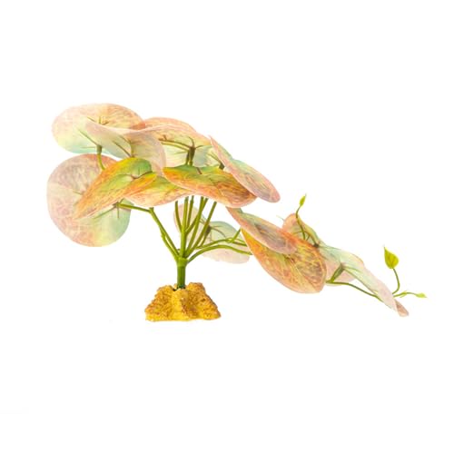 Zkydhbd Reptilien Eckpflanze Blätter Terrarium Fischtanks Landschaftsgestaltete Dekoration Für Bärtige Drachen Eidechsen Künstliche Pflanzendekoration von Zkydhbd