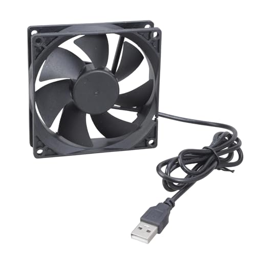 Zkydhbd Router Cooling Lüfter PC Kühlung HDTV Box Ruhig 5 V USB Power 92mm Lüfter Schutznetz Für Router Modem HDTV Box von Zkydhbd