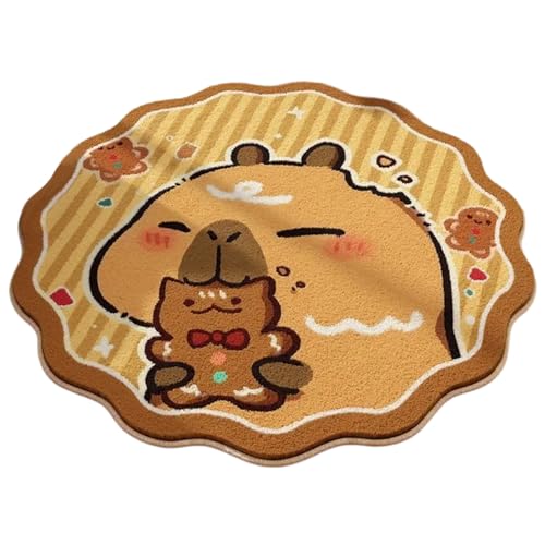 Zkydhbd Schöne Badmatte Polyester Faser Cartoon Teppich Verleiht Der Dekoration des Weihnachtszimmers Unterhalt Und Persönlichkeit von Zkydhbd
