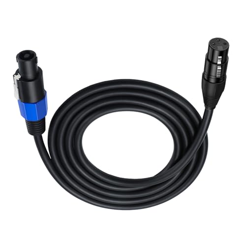 Zkydhbd Speakon Mit XLR Kabel Speakon Männlich Zu XLR 3Pin Frauenmikrofonverlängerungskabel Extender Kordkabel Speakon Lautsprecher Verlängerung Kabel Für Subwoofer Mit Twist Lock Zkydhbd Speakon Mit XLR Kabel Speakon Männlich Zu XLR 3Pin Frauenmikrofonverlängerungskabel Extender Kordkabel Speakon Lautsprecher Verlängerung Kabel Für Subwoofer Mit Twist Lock von Zkydhbd