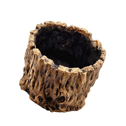 Zkydhbd Stümpfe Blumentöpfe Zement Stümpfe Pflanzer Blumenarrangement Rustiker Für Erdbeer Kleine Pflanzen Wohnheimdekorationen Baum Kleine Pflanzentöpfe von Zkydhbd