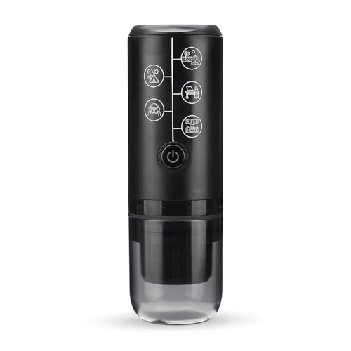 Zkydhbd Tragbare Espressomaker 2600mah Wiederaufladbare Espresso Kaffeemaschine Plastikstruktur Für Reisen Und Camping Geeignet von Zkydhbd