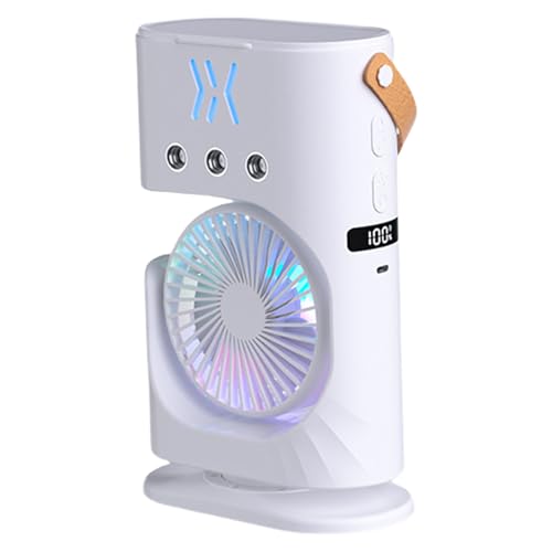 Zkydhbd Tragbarer Campingventilator, Tischventilator, Tischventilator mit 500 ml Fassungsvermögen, Schlafzimmer-Kühlventilator-Textur, geeignet für den Außenbereich von Zkydhbd