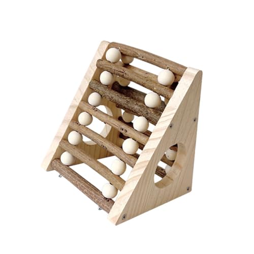 Zkydhbd Trapezoidaler Holz Hamster Käfig Unterkunft Klettern Spielzeug Kleine Haustierübung Leiter Für Hamster Käfig Holzspielzeug von Zkydhbd