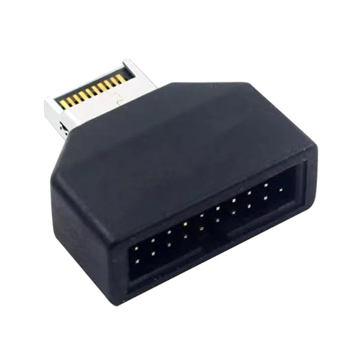 Zkydhbd USB Typ E 20pin Zu USB 19p Vorne USB C Headeradapter Vertikaler Header Header Für PC Motherboards von Zkydhbd